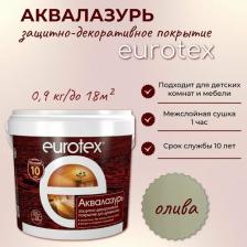Пропитка Eurotex Пропитка Аквалазурь, олива, 0.9л [81900]