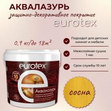 Пропитка Eurotex Пропитка Аквалазурь, сосна, 0.9л [80802]