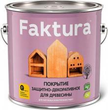 Пропитка Faktura покрытие защитно-декоративное с льняным маслом, ионами серебра,для вн/нар.,махагон
