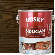 Пропитка Husky Декоративная пропитка-антисептик Siberian для дерева полуматовая палисандр 2,7 л 28832