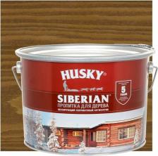 Пропитка Husky Пропитка для дерева SIBERIAN полуматовая ореховое дерево 9л