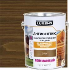Пропитка Luxens Антисептик алкидный полуматовый орех 2.7 л