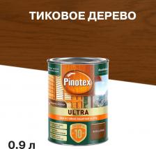 Пропитка Pinotex Антисептик Ultra декоративный для дерева тиковое дерево 0,9 л