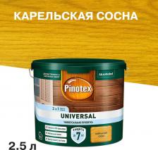 Пропитка Pinotex Антисептик Universal 2 в 1 декоративный для дерева карельская сосна 2,5 л