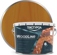 Пропитка Текстурол Антисептик защитно-декоративный Woodline ДЗС полуглянцевый тик 10 л