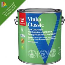 Пропитка Tikkurila Антисептик Vinha Classic кроющий декоративный для дерева бесцветный база VC 2,7 л