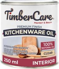 Пропитка TimberCare Пропитка для дерева и столешниц Kitchenware Oil, масло для дерева и разделочных досок, деревянной посуды, прозрачное, 0.250л, матовый