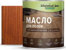 Пропитка Здоровый дом Масло для пола цвет махагон 1 л 4603292030678