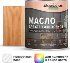 Пропитка Здоровый дом Масло для стен и потолков цвет прозрачный 1 л