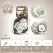 Пустышка Lovi Пустышка динамическая силикон Buddy Bear 6-18 мес 2 шт (Пустышки)