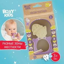 Прорезыватель Roxy-Kids Прорезыватель MEOW TEETHER Универсальный коралловый