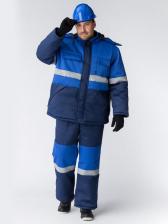 Рабочая одежда, обувь Факел Зимний костюм Профи-Норд темно-синий/васильковый -62, рост 170-176 87468915.009
