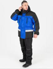 Рабочая одежда, обувь Факел Зимняя куртка Стимул Блю ткань Таслан, васильковый/черный, р.44-46, рост 182-188 87486811.003