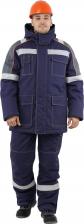 Рабочая одежда, обувь ГК Спецобъединение Утеплённый костюм МЕГАСТАТОЙЛ темно-синий/серый/оранжевый Кос 700/96/182