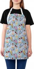 Рабочая одежда, обувь JoyArty Украшенный яркими и красочными принтами, кухонный фартук может скрасить даже обыденное приготовление пищи.Фартук изготовлен из высококачественной