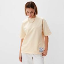 Рабочая одежда, обувь Minaku Женская футболка оверсайз One Most Brand цвет молочный, р-р 42 10362245
