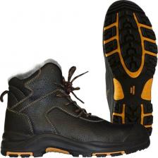 Рабочая одежда, обувь Мистраль Ботинки утепленные Электра ПУ-нитрил из натуральной/искусственной кожи с композитным подноском черные 4627176157527