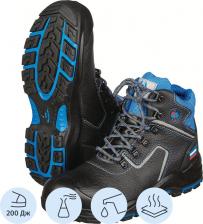 Рабочая одежда, обувь Scorpion Ботинки рабочие мужские Трекбот 1801 ПУ-нитрил натуральная кожа черные 4640076081099