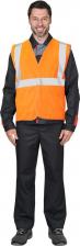 Рабочая одежда, обувь Sirius Жилет сигнальный кл.2, 3 СОП оранжевый р. L 136243