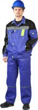 Рабочая одежда, обувь Ursus Костюм РОЛЬФ василек/черный/лимон КОС122-045; 56-58, 182-188