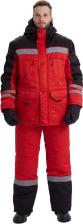 Рабочая одежда, обувь Ursus Костюм зимний "ЗИМНИК" куртка/брюки, цвет красный/черный КОС631-242/64-66, 182-188