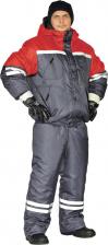 Рабочая одежда, обувь Ursus Зимний костюм СТИМ темно-серый/красный КОС634-303; 52-54, 170-176