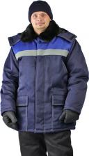 Рабочая одежда, обувь Ursus Зимняя куртка УРАЛ темно-синяя/васильковая, КУР802-040; 44-46, 170-176
