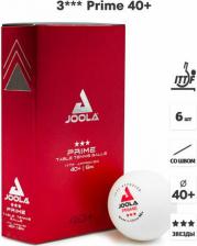 Ракетка/аксессуар для тенниса Joola Мячи для настольного тенниса 3*** Prime 40+, бел. 6 шт