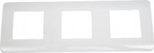 Рамка CHINT Рамка 3-местная NEW3-E универсальная, белая 431547