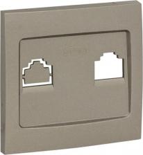 Рамка EKF Лицевая панель 1-местной розетки PROxima Валенсия EST01-L-034-40