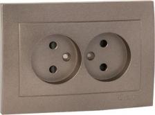 Рамка EKF Лицевая панель 2-местной розетки PROxima Валенсия ESR10-L-102-60
