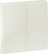 Рамка EKF Лицевая панель двухклавишного выключателя Лицевая панель 2-клавишного выключателя PROxima Валенсия, 10А, жемчуг ESV10-L-023-50