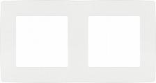 Рамка Эра 12-5002-01М Рамка для розеток и выключателей Серия 12 12-5002-01М на 2 поста, белый матовый, цена за 1 шт