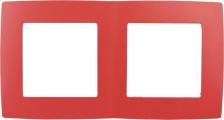 Рамка Эра 12-5002-23 12-5002-23 Рамка на 2 поста, Эра12, красный, цена за 1 шт