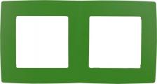 Рамка Эра 12-5002-27 12-5002-27 Рамка на 2 поста, Эра12, зелёный, цена за 1 шт