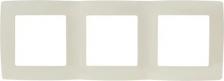 Рамка Эра 12-5003-02 12-5003-02 Рамка на 3 поста, Эра12, слоновая кость, цена за 1 шт