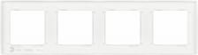 Рамка Эра 12-5004-01М Рамка для розеток и выключателей Серия 12 12-5004-01М на 4 поста, белый матовый, цена за 1 шт