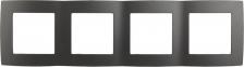 Рамка Эра 12-5004-12 12-5004-12 Рамка на 4 поста, Эра12, графит, цена за 1 шт