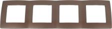 Рамка Эра 12-5004-13 12-5004-13 Рамка на 4 поста, Эра12, бронза, цена за 1 шт