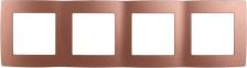 Рамка Эра 12-5004-14 12-5004-14 Рамка на 4 поста, Эра12, медь, цена за 1 шт
