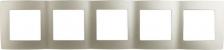 Рамка Эра 12-5005-15 12-5005-15 Рамка на 5 постов, Эра12, перламутр, цена за 1 шт