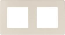 Рамка Эра 12-5102-02 Рамка для розеток и выключателей Серия 12 12-5102-02 на 2 поста, Сатин, слоновая кость, цена за 1 шт
