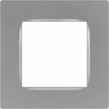 Рамка Эра 12-5201-03 Рамка для розеток и выключателей Серия 12 12-5201-03 на 1 пост, Классик, алюминий, цена за 1 шт