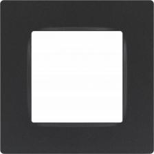 Рамка Эра 12-5201-12 Рамка для розеток и выключателей Серия 12 12-5201-12 на 1 пост, Классик, графит, цена за 1 шт