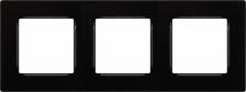 Рамка Эра 12-5203-06 Рамка для розеток и выключателей Серия 12 12-5203-06 на 3 поста, Классик, чёрный, цена за 1 шт
