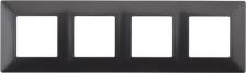 Рамка Эра 14-5004-05 14-5004-05 Рамка на 4 поста, Elegance, антрацит, цена за 1 шт
