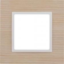 Рамка Эра 14-5301-01 14-5301-01 Рамка на 1 пост, дерево, Elegance, белён.дуб-бел, цена за 1 шт