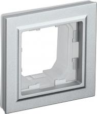 Рамка ИЭК BRITE Рамка 1-местная IP44 РУ-1-БрА-44 алюминий, цена за 1 шт