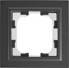 Рамка ИЭК BRITE Рамка 1-местная IP44 РУ-1-БрЧ-44 черный, цена за 1 шт