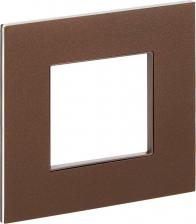 Рамка ИЭК SKANDY Рамка 1-местная SK-F31Br металл шоколад, цена за 1 шт